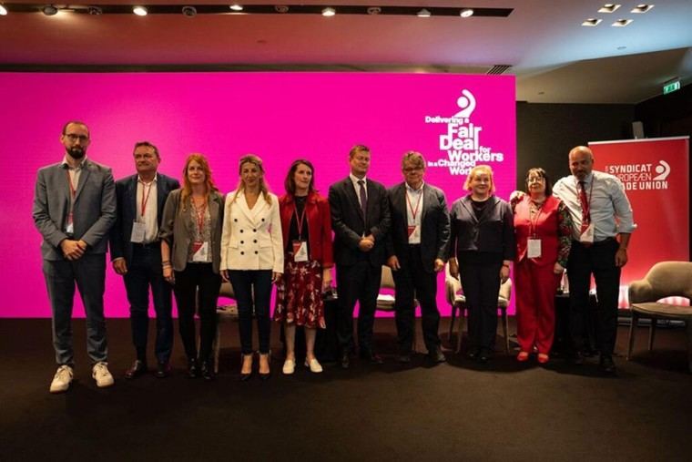 Yolanda Díaz aboga por una Europa más social en Belgrado