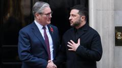 Zelensky se reúne con líderes europeos en Londres para discutir la paz en Ucrania